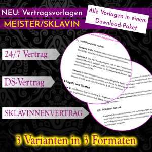 Vertragsvorlagen "Meister/Sklavin"