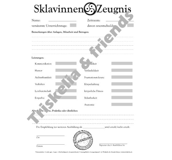 KinkUp Zeugnisformblätter – Bild 3